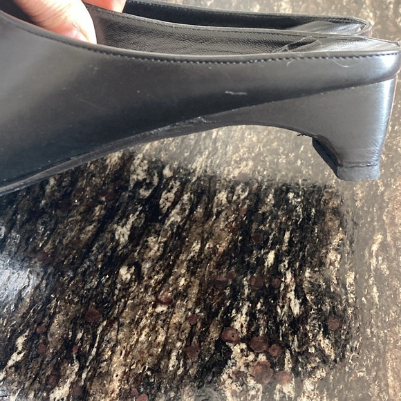 Lupo Italian Black Leather Mules size IT38 1/2. Purchased in Italy. - Picture 7 of 8